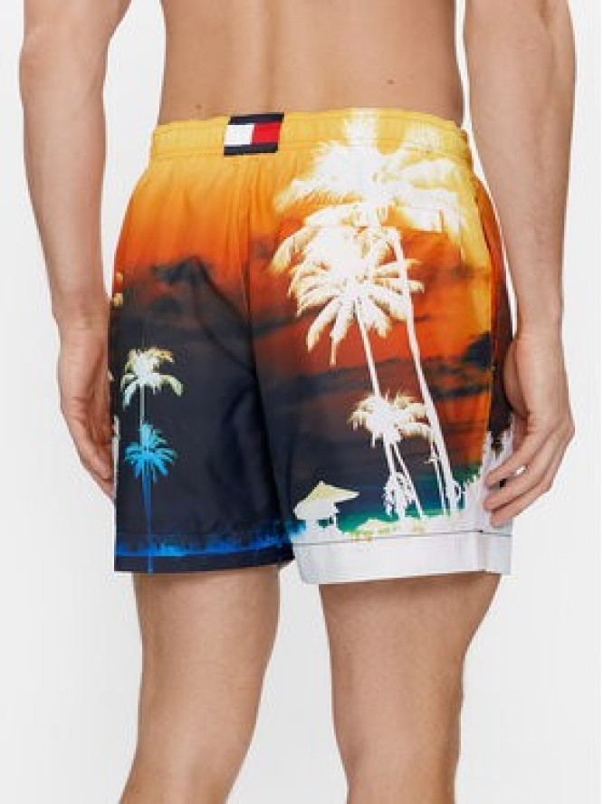 Tommy Hilfiger Szorty kąpielowe Photoprint UM0UM03295 Kolorowy Regular Fit