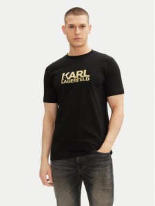 KARL LAGERFELD T-Shirt 755087 552235 Czarny Regular Fit