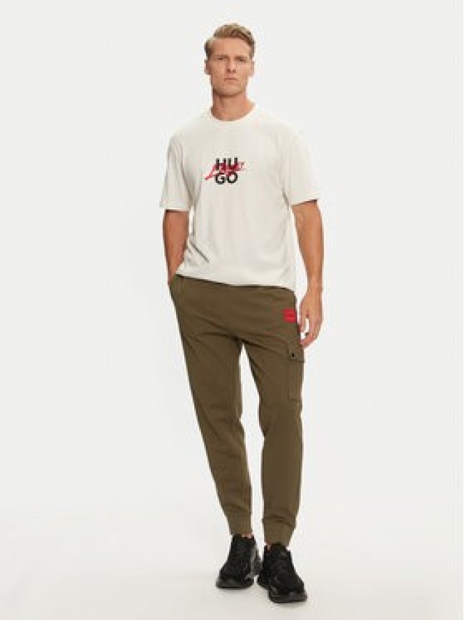 Hugo T-Shirt Dlongny 50521076 Écru Relaxed Fit