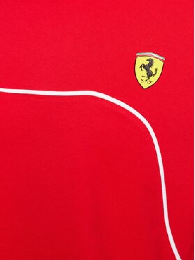 Puma T-Shirt Ferrari Race 620946 Czerwony Regular Fit