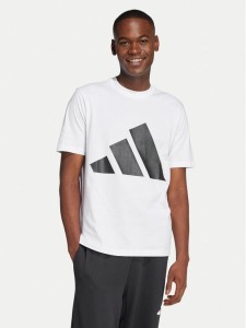 adidas T-Shirt Essentials Big Logo JE8943 Biały Regular Fit