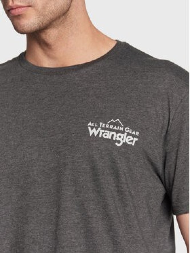 Wrangler T-Shirt WC5EGEB00 112326370 Szary Regular Fit