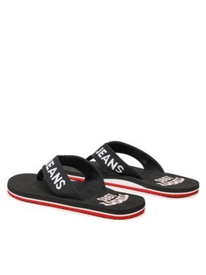 Tommy Jeans Japonki Flip Flop Logo Tape EM0EM01147 Czarny