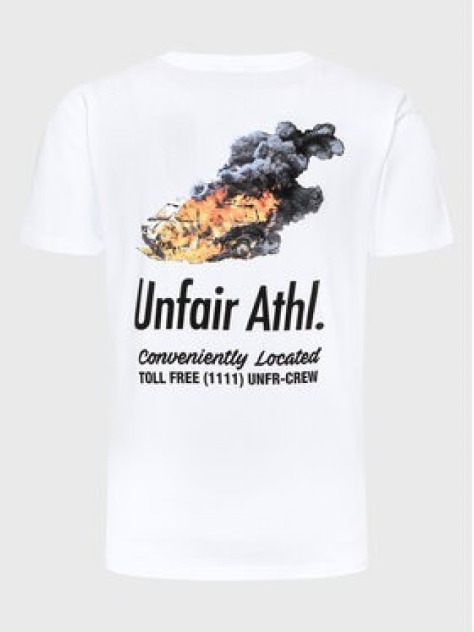 Unfair Athletics T-Shirt Emergency UNFR23-004 Biały Regular Fit