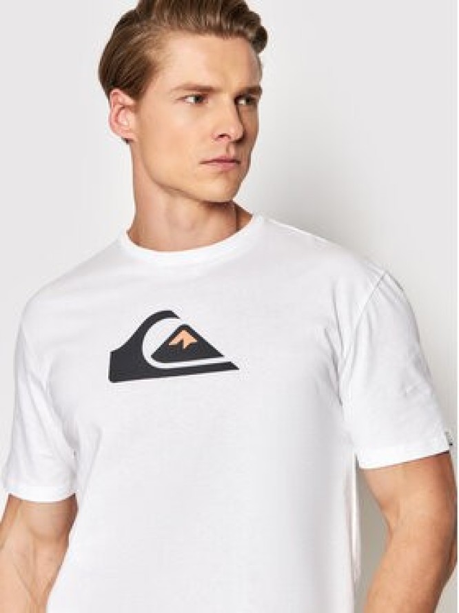 Quiksilver T-Shirt Comp EQYZT06534 Biały Regular Fit