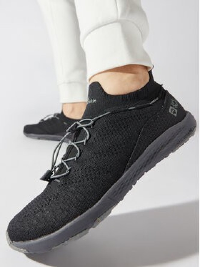 Jack Wolfskin Sneakersy Spirit Knit Low M 4056621 Czarny