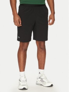Lacoste Szorty sportowe GH7452 Czarny Regular Fit