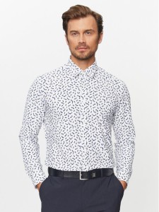 Boss Koszula P-Liam-Kent-C 50503538 Biały Regular Fit
