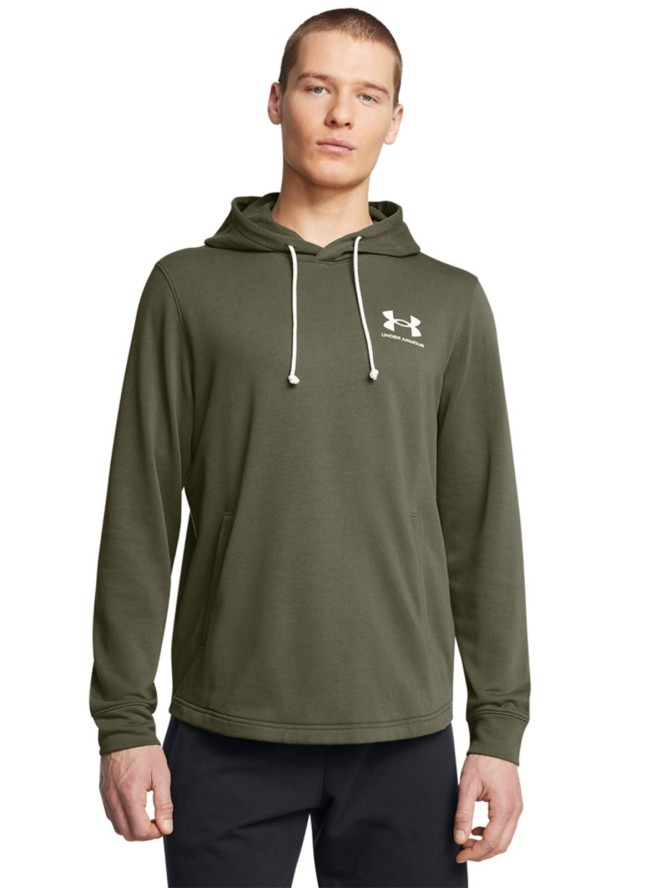 Bluza dresowa męska Under Armour UA Rival Terry Lc Hd - khaki