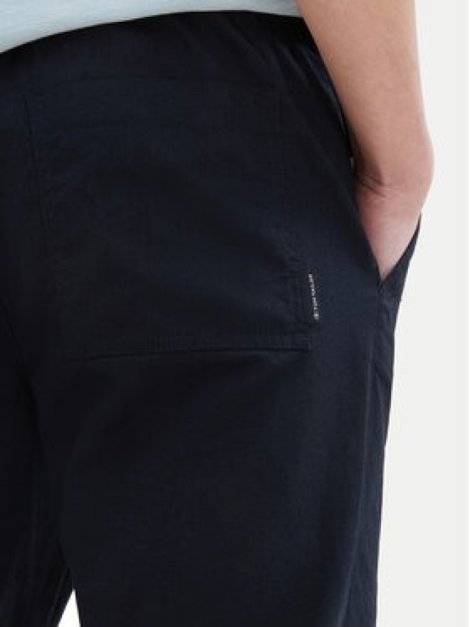 Tom Tailor Spodnie materiałowe 1041171 Granatowy Regular Fit