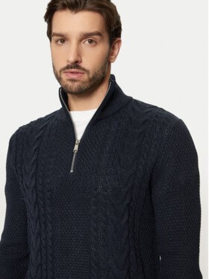 Jack&Jones Sweter Craig 12260826 Granatowy Regular Fit