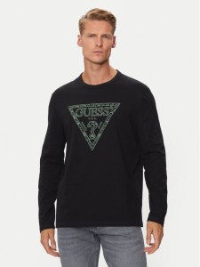 Guess Longsleeve M4YI27 K8FQ4 Czarny Regular Fit