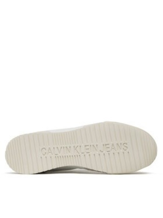 Calvin Klein Jeans Sneakersy Low Profile Runner Mod Vint YM0YM00695 Écru