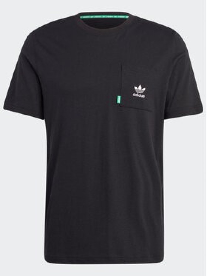 adidas T-Shirt Essentials+ Made With Hemp T-Shirt HR8623 Czarny Regular Fit