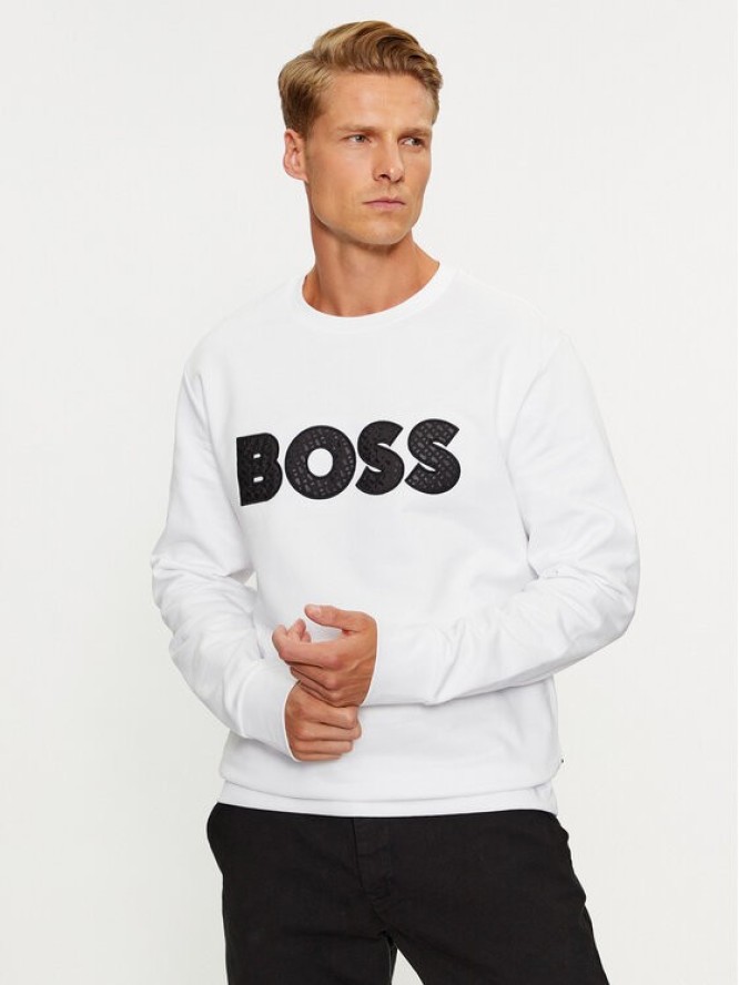 Boss Bluza Soleri 01 50494091 Biały Relaxed Fit