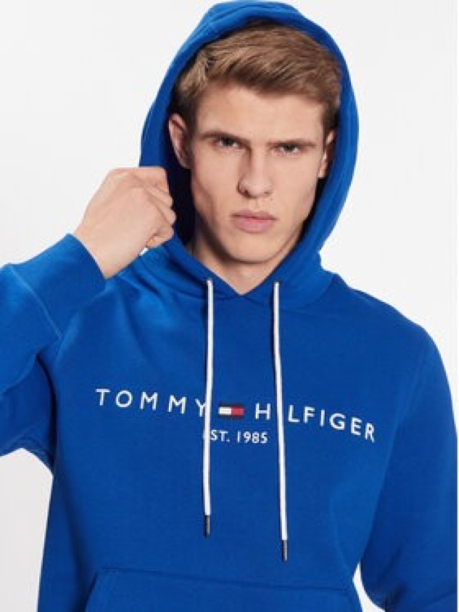 Tommy Hilfiger Bluza Logo MW0MW11599 Niebieski Regular Fit