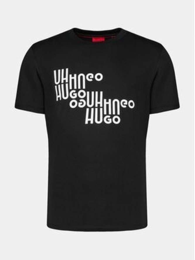 Hugo T-Shirt Davalon 50504936 Czarny Regular Fit