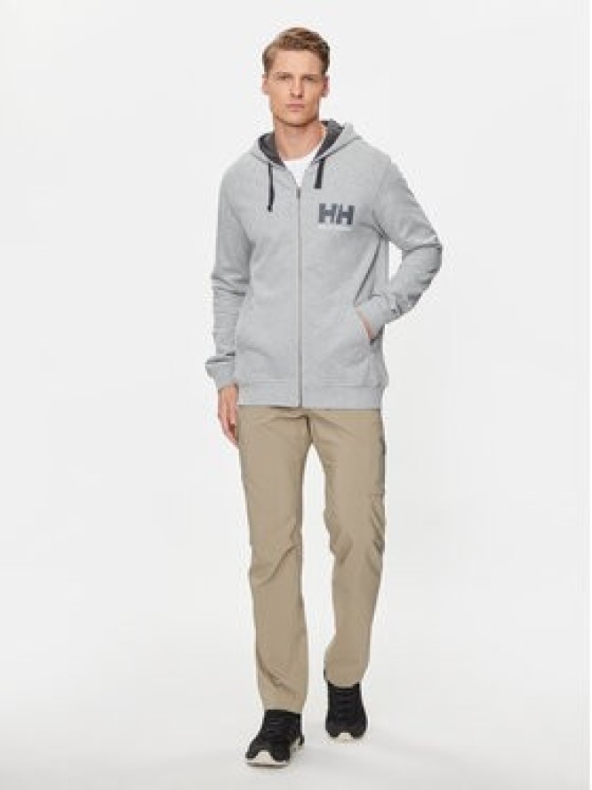 Helly Hansen Bluza Hh Logo Full Zip Hoodie 34163 Szary Regular Fit