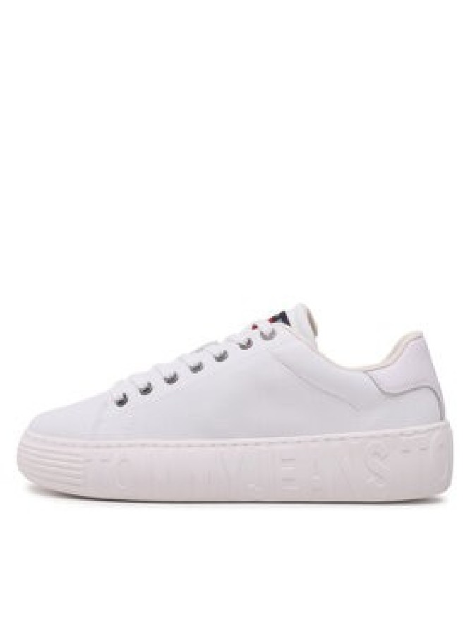 Tommy Jeans Sneakersy Canvas Outsole EM0EM01160 Biały