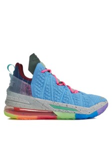 Nike Buty do koszykówki Lebron XVIII DM2813-400 Niebieski