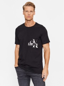 Calvin Klein Jeans T-Shirt J30J324019 Czarny Regular Fit