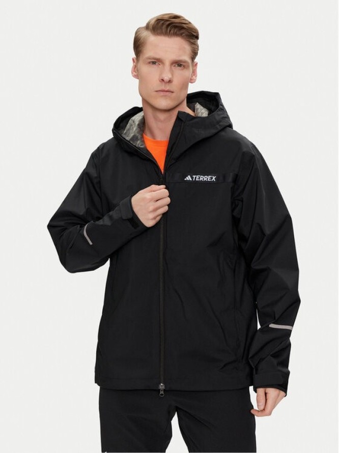 adidas Kurtka przejściowa Terrex Multi RAIN.RDY 2.5-Layer Rain Jacket HM4051 Czarny Regular Fit
