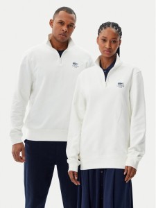 Lacoste Bluza Unisex SH2735 Biały Regular Fit