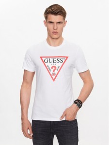 Guess T-Shirt M2YI71 I3Z14 Biały Slim Fit