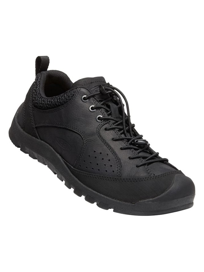 Keen Skórzane buty turystyczne "Jasper Rocks" w kolorze czarnym rozmiar: 42