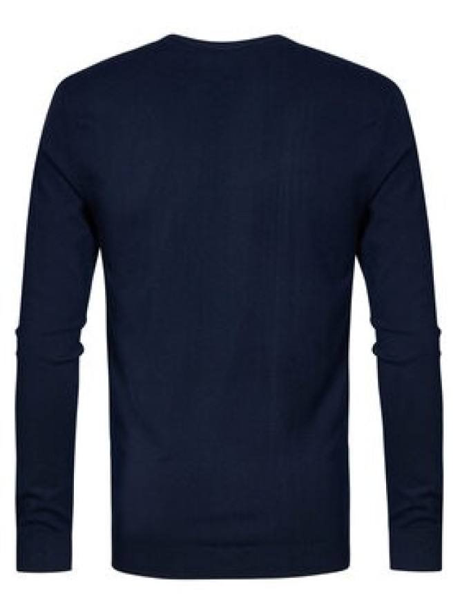 Petrol Industries Sweter M-NOOS-KWV002 Granatowy Slim Fit