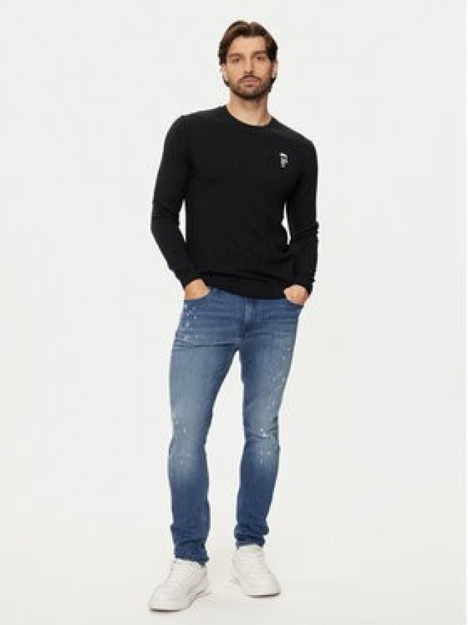 KARL LAGERFELD Sweter 655013 544399 Czarny Regular Fit