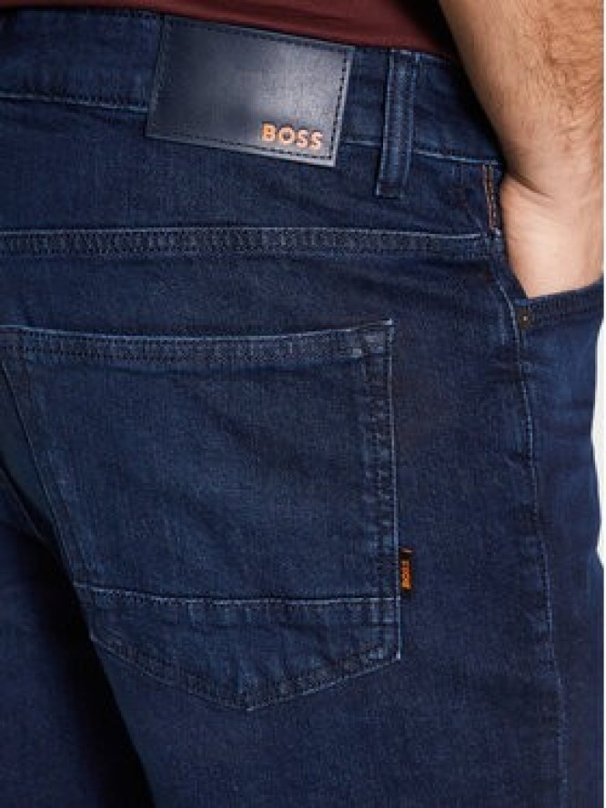 Boss Szorty jeansowe Delaware 50488618 Granatowy Slim Fit