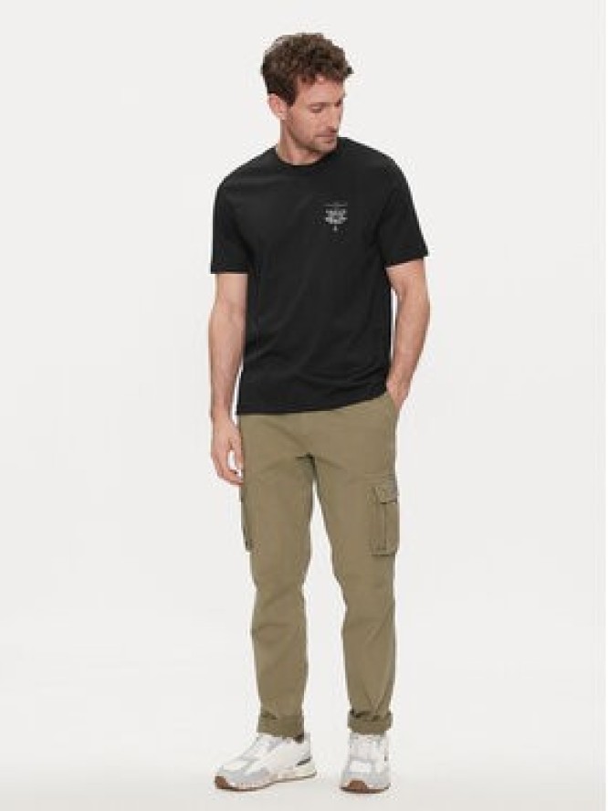 Aeronautica Militare T-Shirt 241TS2062J592 Czarny Regular Fit