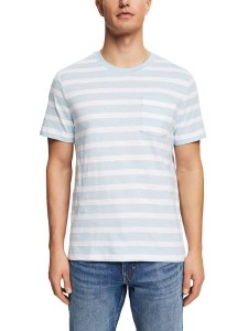 ESPRIT Koszulka w kolorze błękitno-białym rozmiar: XXL