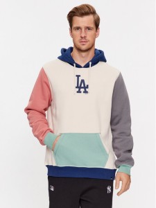 47 Brand Bluza Los Angeles Dodgers BB012PMOPXQ601378BN Beżowy Regular Fit