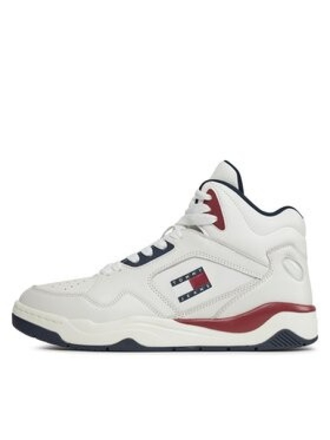 Tommy Jeans Sneakersy Tjm Basket Mid Top EM0EM01318 Biały