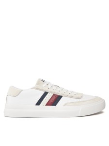 Tommy Hilfiger Sneakersy Th Cupset Rwb Lth FM0FM04975 Biały