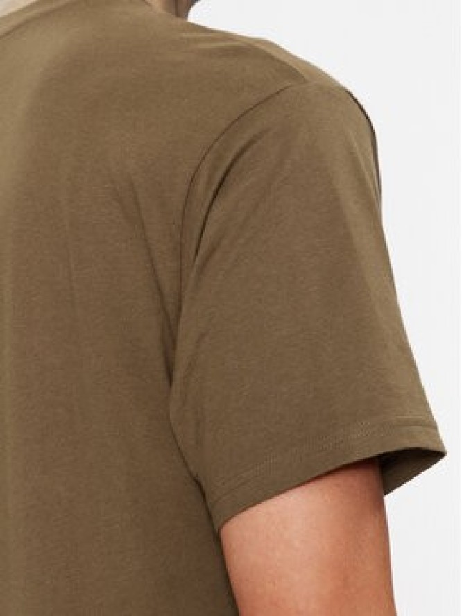 New Balance T-Shirt Essentials Stacked Logo Cotton Jersey Short Sleeve T-shirt MT31541 Brązowy Regular Fit