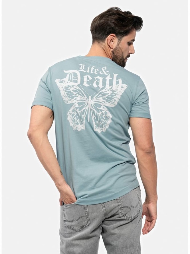 KEY LARGO Koszulka "Butterfly" w kolorze błękitnym rozmiar: M