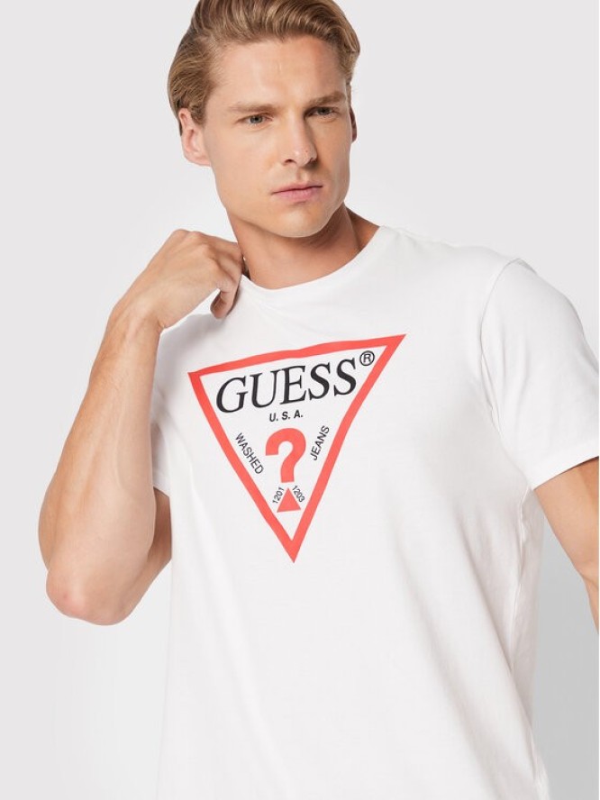 Guess T-Shirt M2GI68 KBA60 Biały Regular Fit