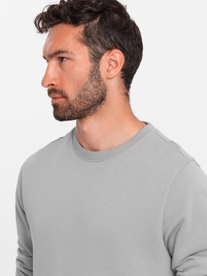 Komplet męski dresowy bluza + szorty – szary V1 Z77 - XXL