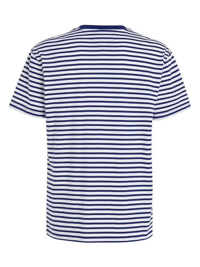 TOMMY JEANS Koszulka w kolorze niebiesko-białym rozmiar: S