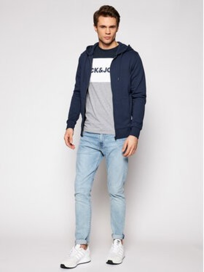 Jack&Jones Bluza Basic 12181901 Granatowy Regular Fit