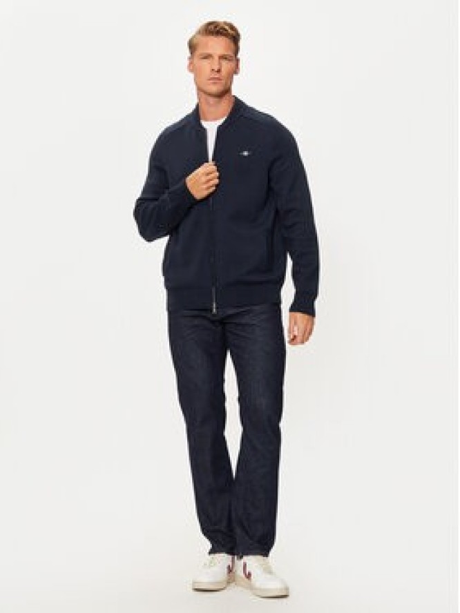 Gant Sweter 8050223 Granatowy Regular Fit