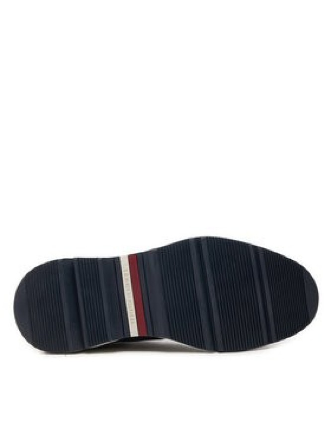 Tommy Hilfiger Sneakersy Nubuck Mix Hybrid Shoe FM0FM05092 Granatowy