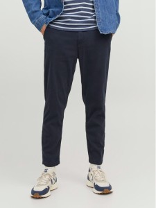 Jack&Jones Chinosy Harlow 12242188 Granatowy Tapered Fit