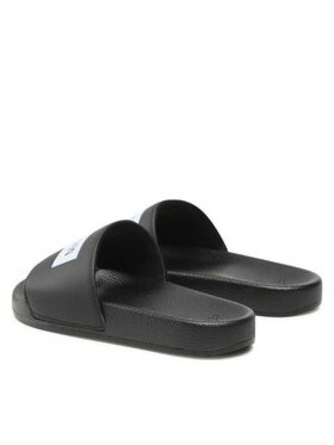 True Religion Klapki TRSLIDE026 Czarny