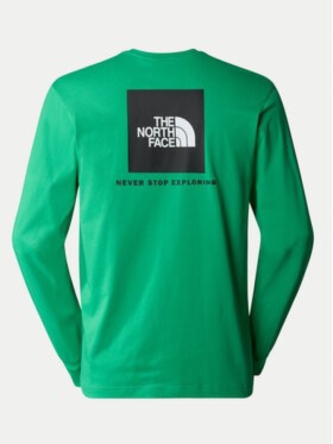 The North Face Longsleeve Redbox NF0A87NN Zielony Regular Fit