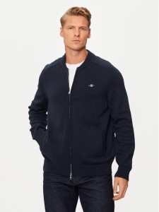 Gant Sweter 8050223 Granatowy Regular Fit