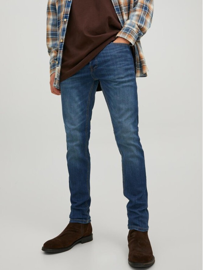 Jack&Jones Jeansy Glenn 12224987 Granatowy Slim Fit